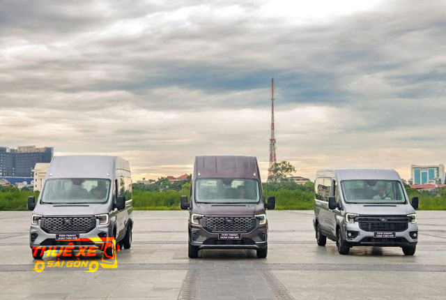 Cho thuê xe 16 chỗ Ford Transit mẩu 2024 mới nhất